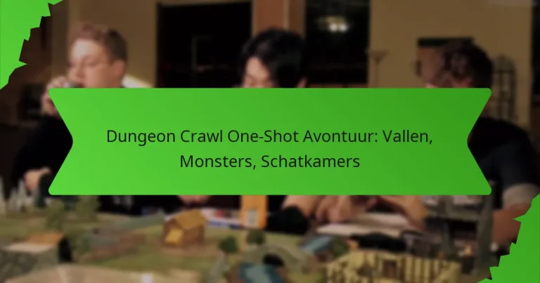 Dungeon Crawl One-Shot Avontuur: Vallen, Monsters, Schatkamers