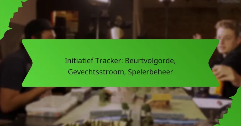 Initiatief Tracker: Beurtvolgorde, Gevechtsstroom, Spelerbeheer