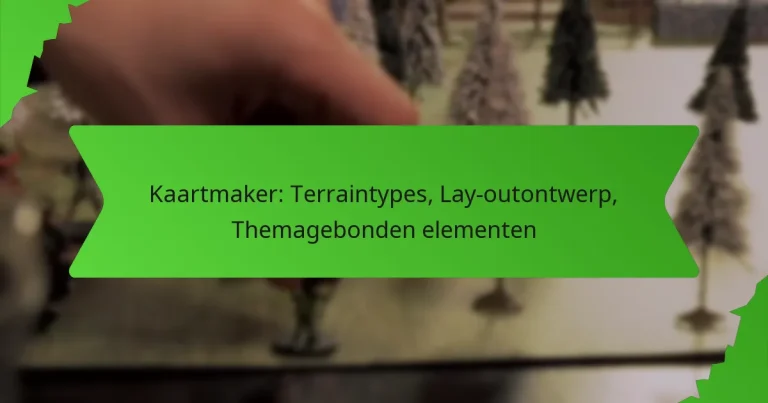 Kaartmaker: Terraintypes, Lay-outontwerp, Themagebonden elementen
