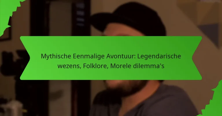 Mythische Eenmalige Avontuur: Legendarische wezens, Folklore, Morele dilemma’s