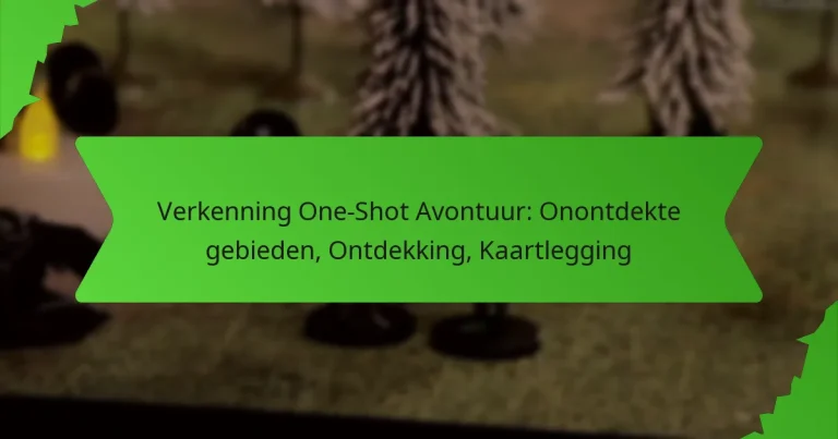 Verkenning One-Shot Avontuur: Onontdekte gebieden, Ontdekking, Kaartlegging